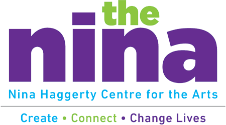 The Nina Haggerty Centre for the Arts logo | Create, Connect, Change Lives