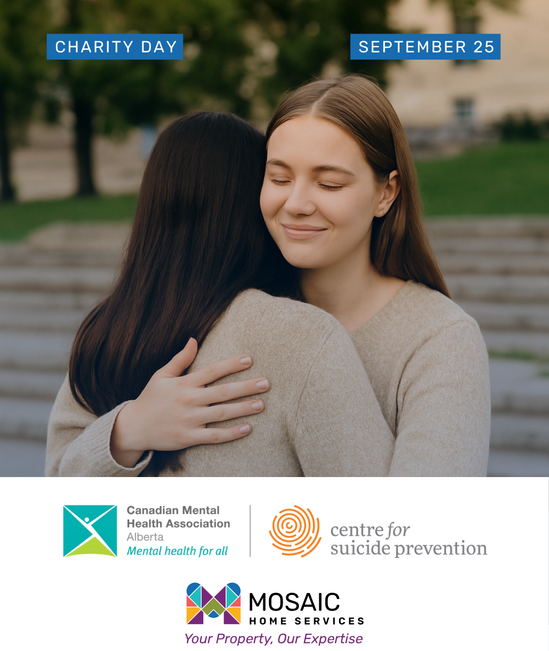 Support Suicide Prevention: September 2025 Charity – CMHA Alberta Division & Centre for Suicide Prevention